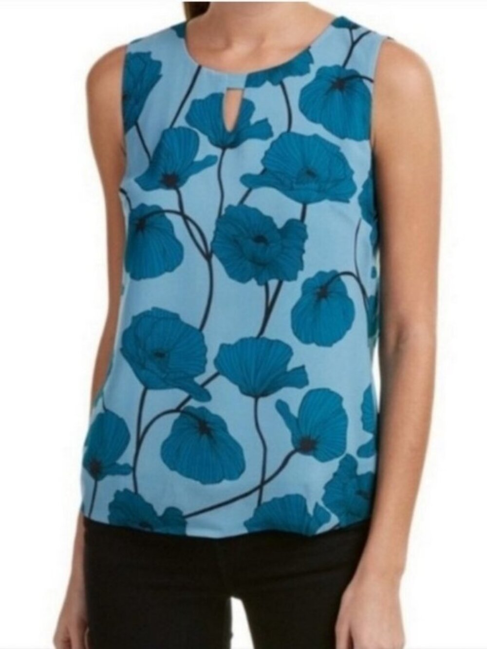Cute Blue Cabi Poppy Top, Women's Medium